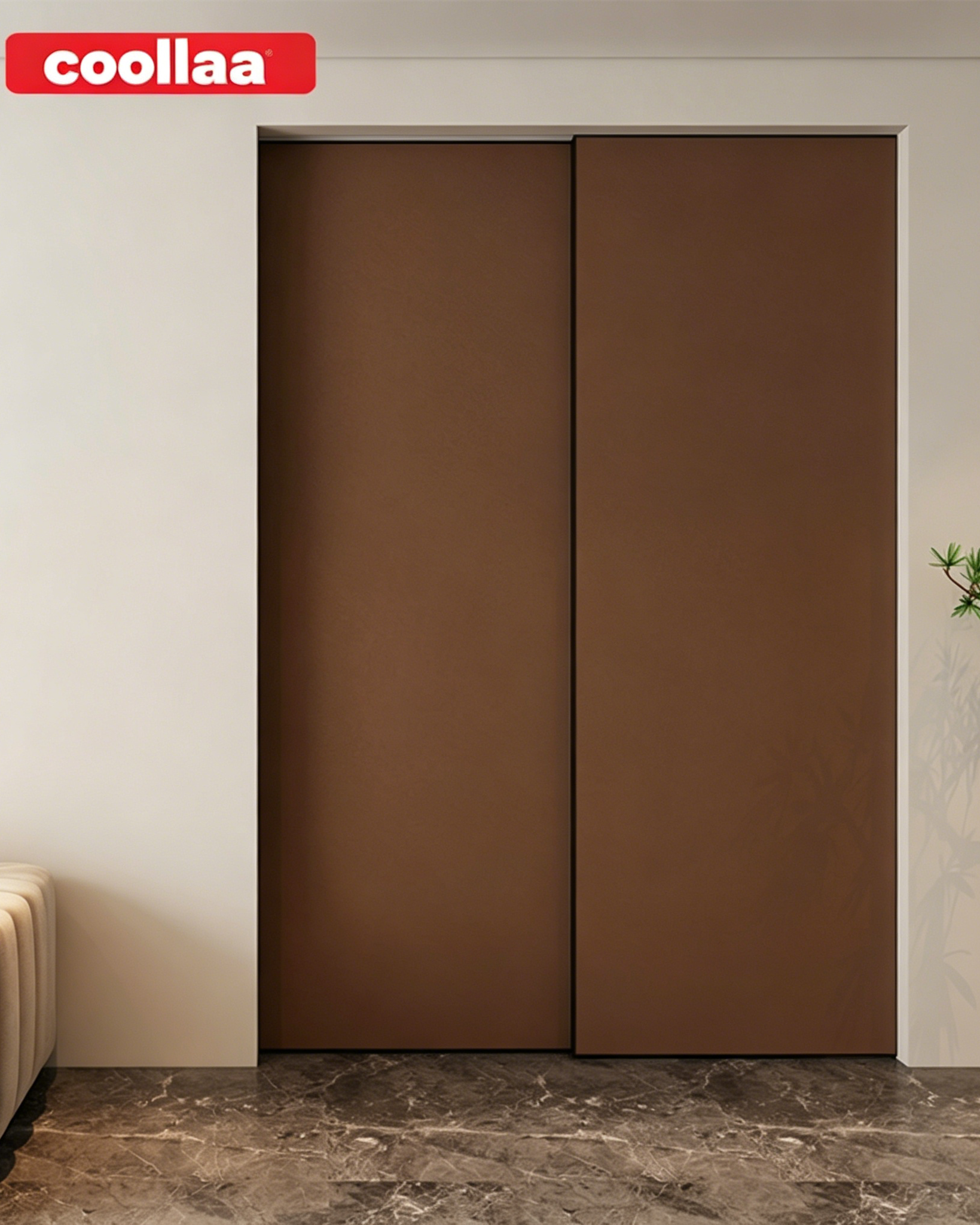 Puertas corredizas interiores de madera y aluminio de moda personalizadas serie 45, adecuadas para familias y hoteles